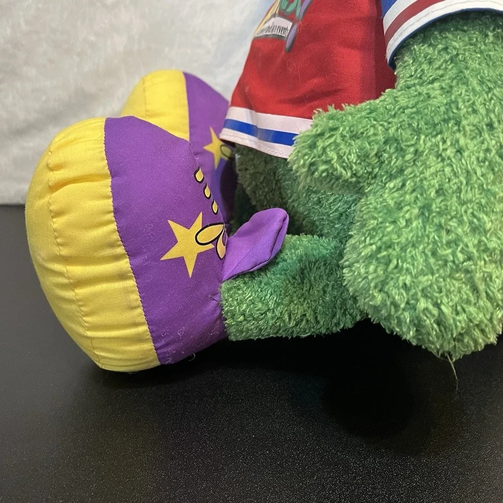 Vintage Jammy Jamfest Cheer & Dance Plush Green Stuffed Monster Mascot Toy 24
